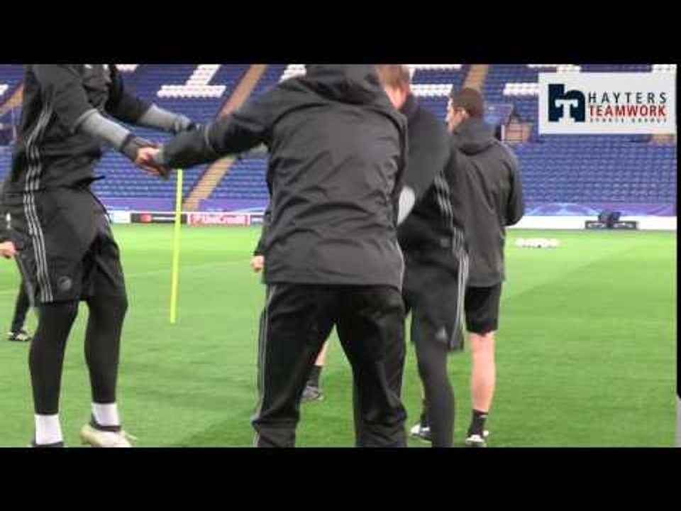 FC Copenhagen with unusual training exercise