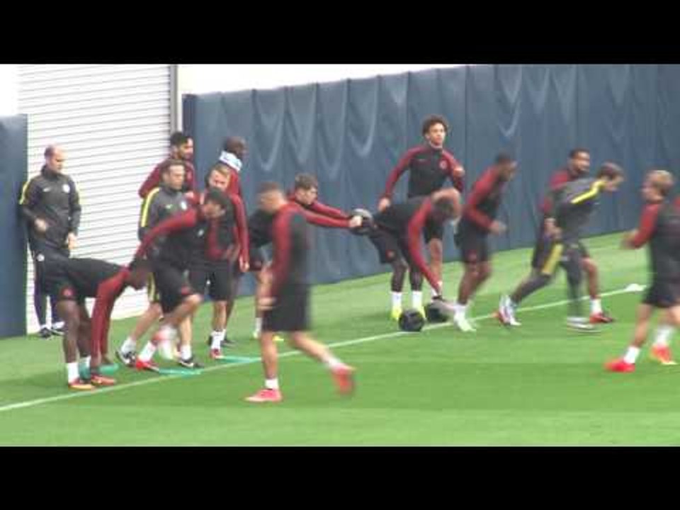 Guardiola casts his eye as City train ahead of Celtic clash