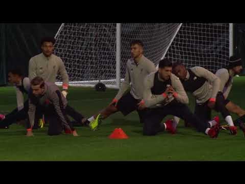 Liverpool train ahead of Maribor