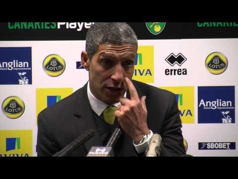 Chris Hughton: Big three points for Norwich against Hull