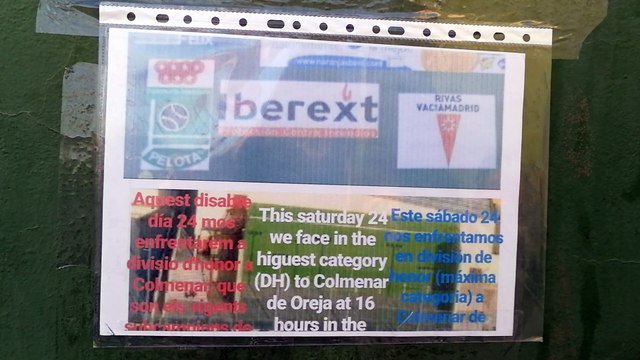 Frontenis honor Rivas vs Colmenar de Oreja 3ª partida set 2