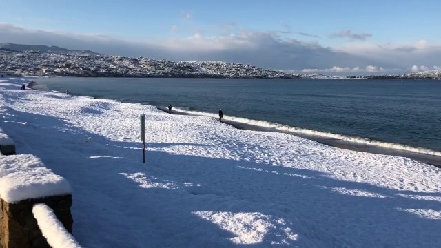 Les images sublimes de Pietrosella sous la neige, en Corse-du-Sud