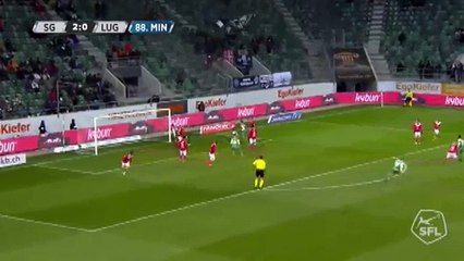 Sankt Gallen 3:0 Lugano (Switzerland. Super League 25 February)