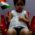 Cute little girl singing Jana gana mana | This little girl will win your heart with her singing..