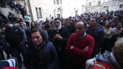 Filistinli Hristiyanlar İsrail'in "Kilise Kararını" Protesto Etti