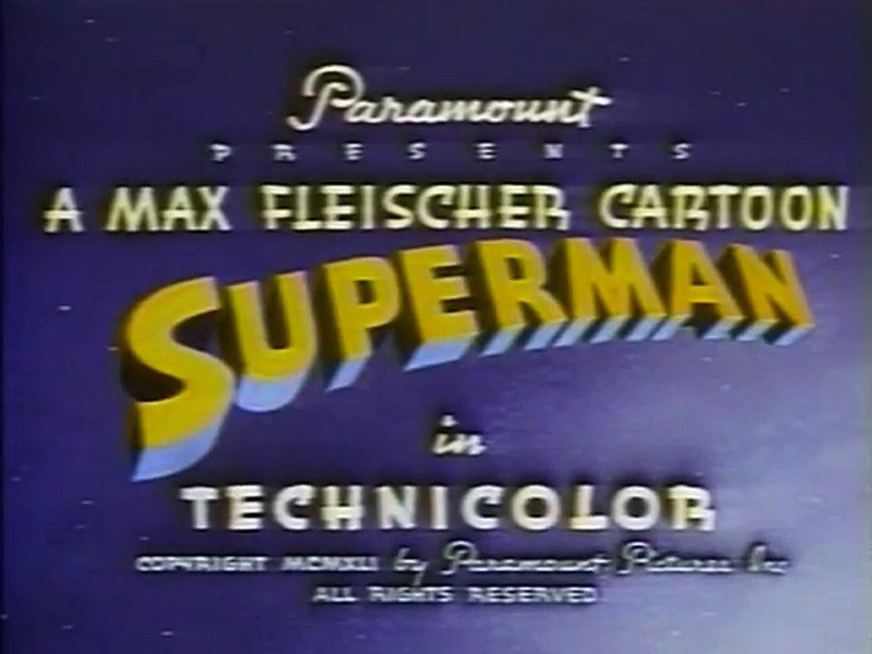 Superman 1940s cartoons - Episode 01 -  Mad scientist - Max Fleisher Studios