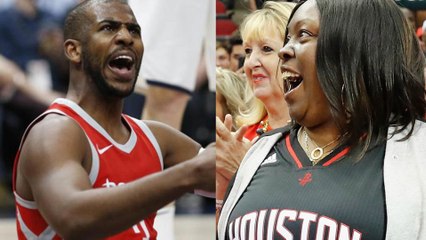 James Harden's Mom Causes Chris Paul to Turn the Ball Over