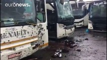 Dozens killed in double suicide bombing in Damascus