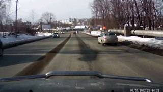 Container Truck Rolls On Road