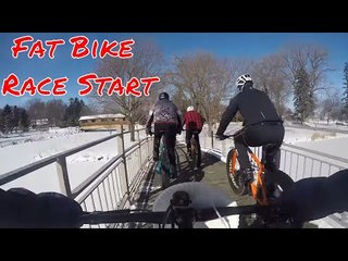 Spear the Fatty Hugh Jass Fat Bike Race - Chain Broke on First Lap!