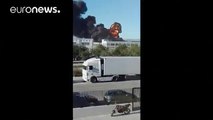 Industrial zone evacuated amid major fire in eastern Spain