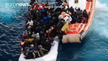 'You are safe.' Italian coastguard saves terrified migrants from sinking boat