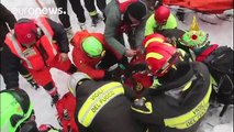 Italian rescue teams extract eight survivors from avalanche-hit hotel