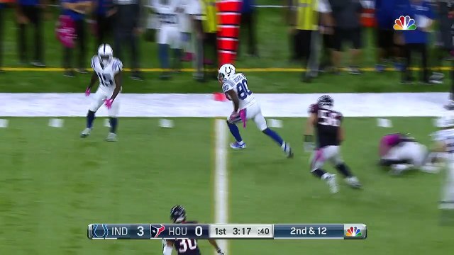 2016 - Chester Rogers breaks tackles for a gain of 36 yards