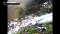 Police images: Aftermath of fatal plane crash in Columbian mountains