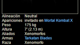 Alien Mortal Kombat X (Xenomorph), Carerísticas y más.