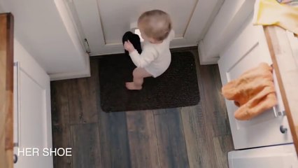 Toddler Disposes Toys Through Cat Flap