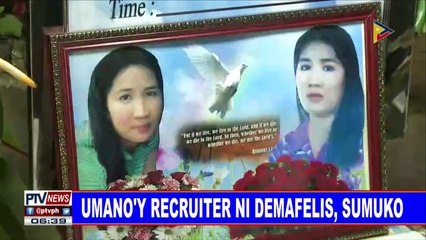 1Umano'y recruiter ni Demafelis, sumuko