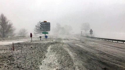 Panorama intempéries neigeuses à Savines-le-Lac