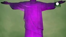 Brazilian Christ turns pink