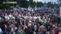 Greek unions protest against labour reforms
