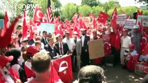 Turkish protests in Washington and Serbia