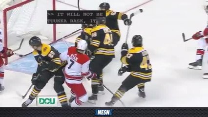 DCU Save of the Game: Bruinsâ Rick Nash Makes Incredible Save To Shut Down Hurricanes