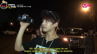 [Sub Español] AHL - Cut Unreleased 3.1 Suga, V, and Jungkook! Enjoying the fireworks while imitating their members!