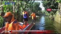 Bengawan Solo Meluap, Siswa Gunakan Perahu Karet Menuju Sekolah