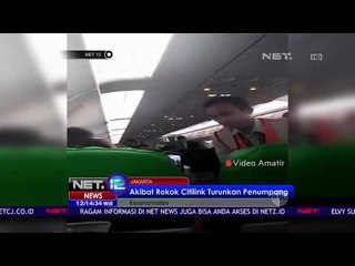 Akibat Rokok, Citilink Turunkan Penumpang - NET 12