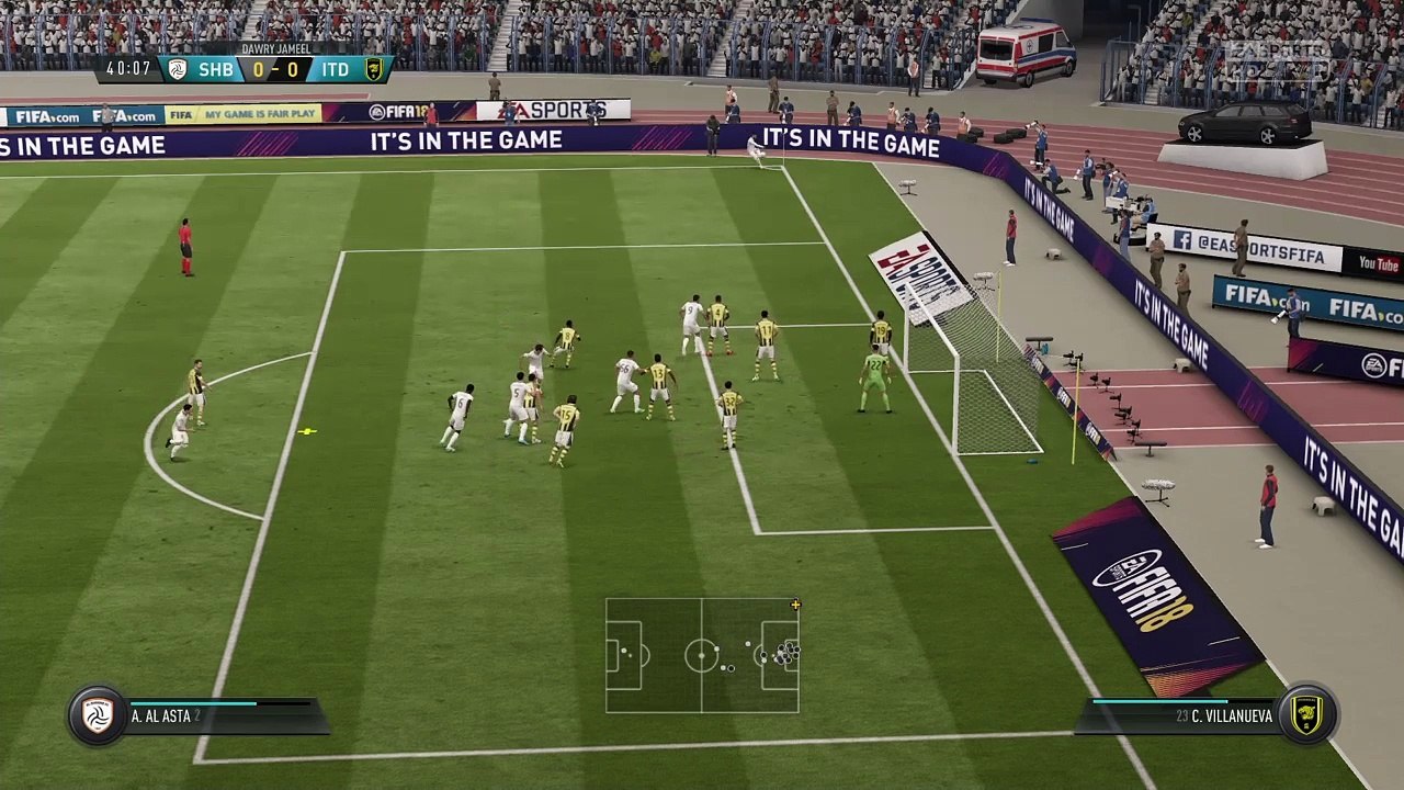 Saudi Premier Pro League - Al-Ittihad @ Al-Shabab - FIFA 18 Simulation Full Game 1/3/18