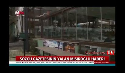Kadir Mısıroğlu restoranı açıkladı, A Haber sansürledi