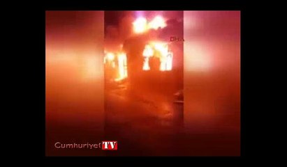 Tarihi Balbey'de ahşap ev alev alev yandı