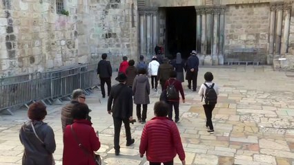 Church at Jesus's traditional burial site reopens after protest