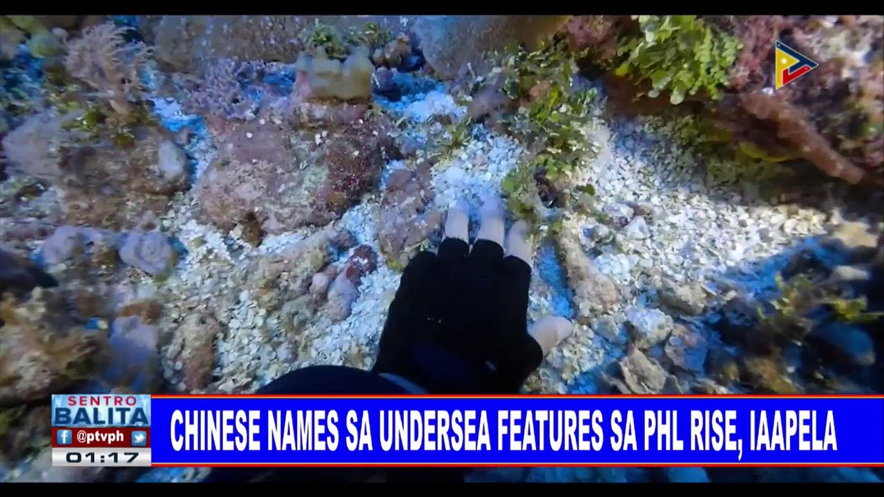 Chinese names sa undersea features sa PHL Rise, iaapela