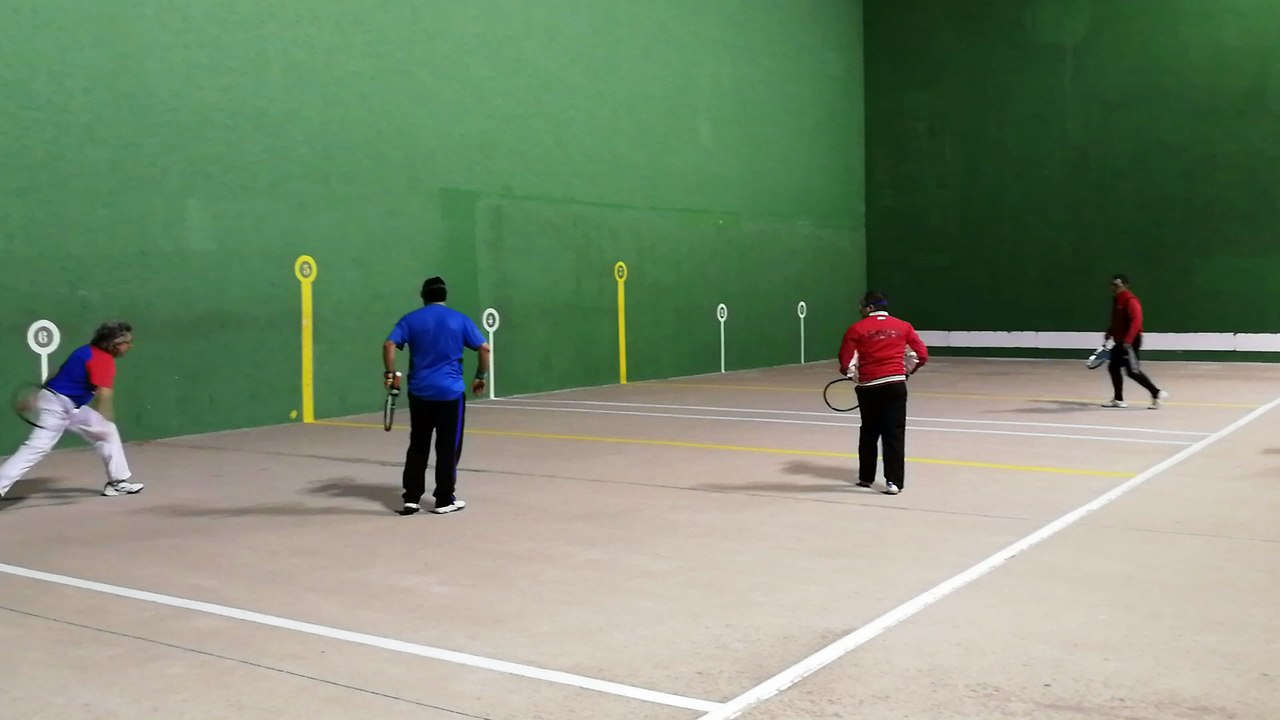 Frontenis 3ª división Rivas vs Villalba 2ª partida ultimos tantos emocionantes set 2
