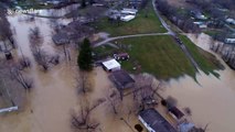 Drone captures severe flooding in Kentucky