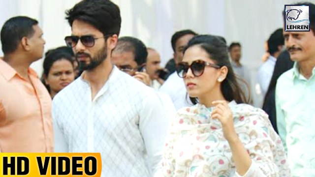 Shahid Kapoor And Mira Kapoor Bid Farewell To Sridevi