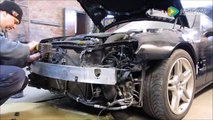 国外修理工如何修复一辆奔驰SL550？