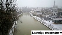 Neige sur le château de Henri IV