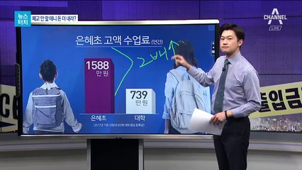 [뉴스터치]폐교 안 할테니…거액 수업료 내라?