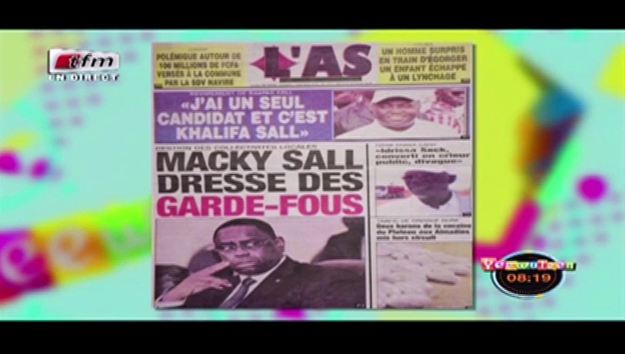 RUBRIQUE REVUE DES TITRES avec IBOU DIOUF dans Yeewu Leen du 28 Février 2018