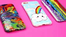 DIY RAINBOW PHONE CASES - Easy & Cute Phone Projects & iPhone Hacks