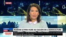 Marine Le Pen huée ce matin lors de sa visite au Salon de l'Agriculture - La présidente du FN réagit ! - VIDEO