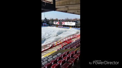 Mouscron - la pelouse du Canonnier a disparu
