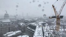 Tempête de neige sur Londres
