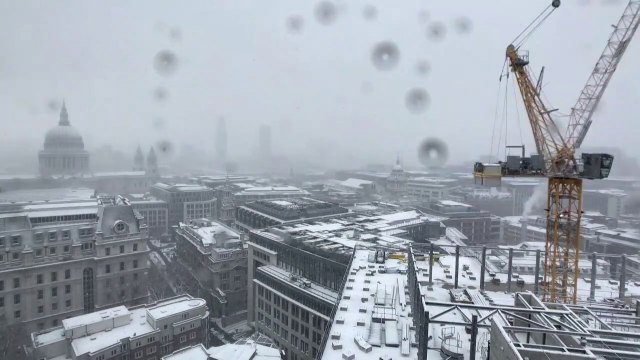 Tempête de neige sur Londres