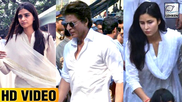Celebs At Sridevi's Funeral Full Video | Shah Rukh Khan, Katrina Kaif, Sonam Kapoor