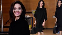 Angelina Jolie visits NATO headquarters in Belgium to discuss prevention of sexual violence against women in warzones... as her tour of Europe continues.