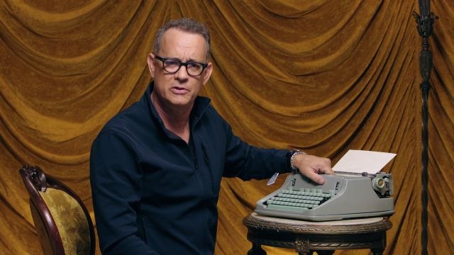 Tom Hanks Changes the Ribbon on a Typewriter